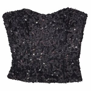 Body Central Sequin Halter Top